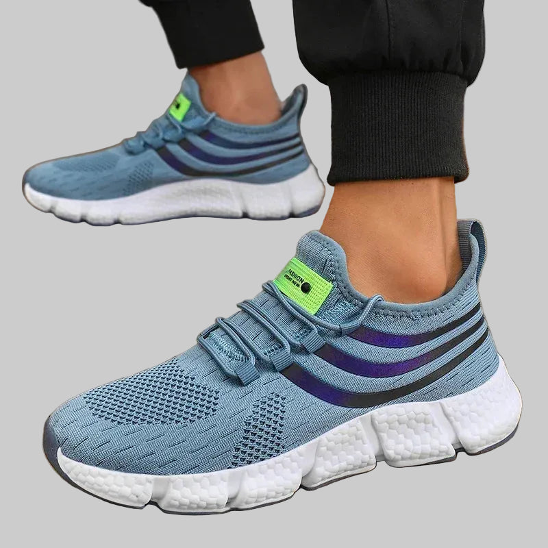 men's lightweight walking sneakers blue