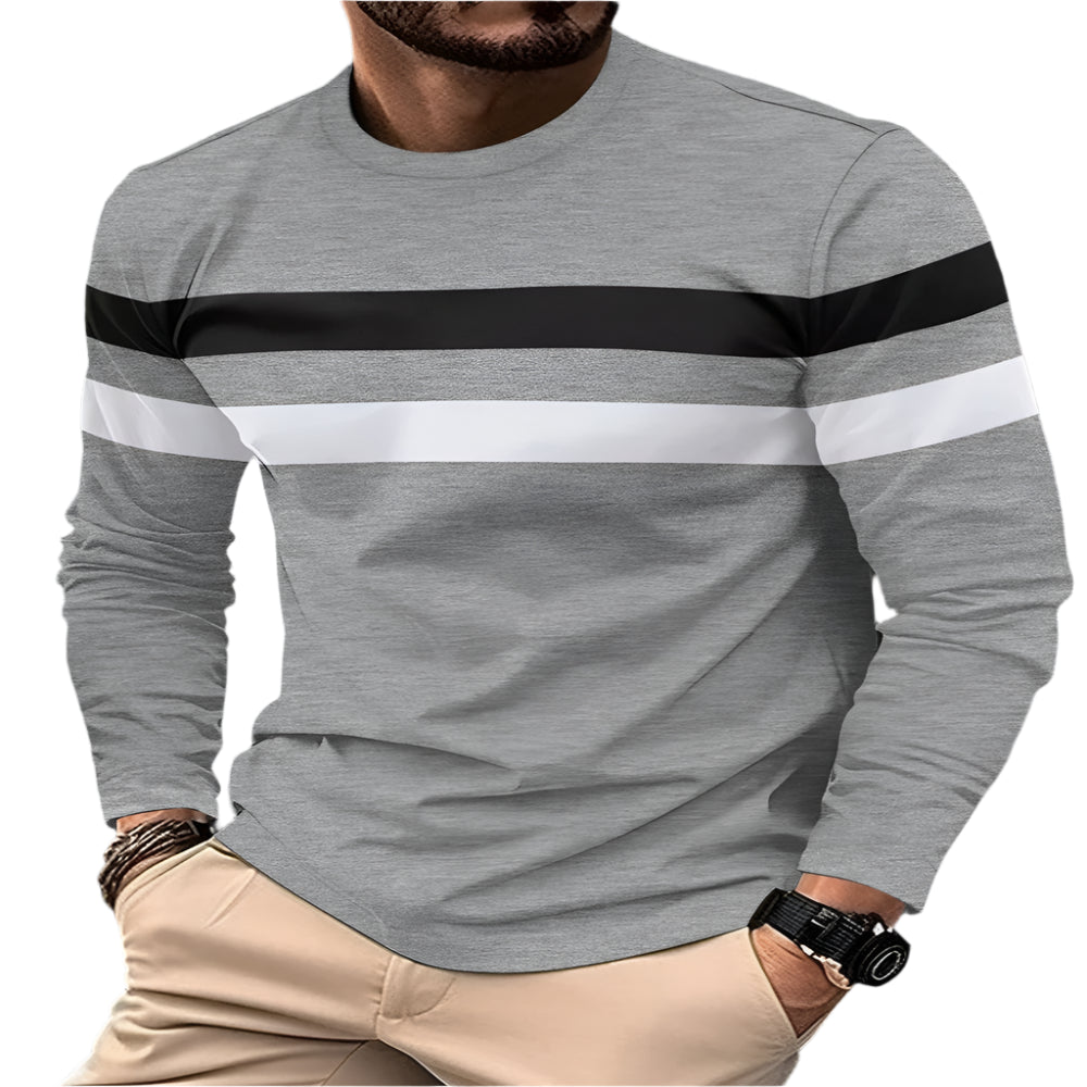 Spliced Cotton Sweater - casualflowshop