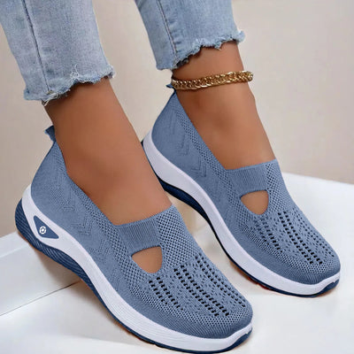 Women's Casual Walking Shoes – Breathable Slip-On Comfort Sneakers