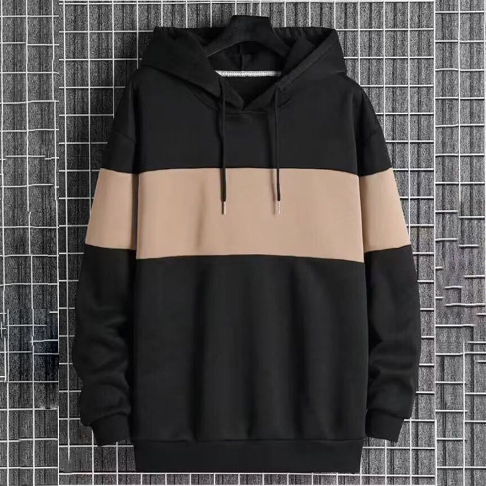 Elevate Your Style: Exclusive Patchwork Hoodie Sweater for Men - CasualFlowshop