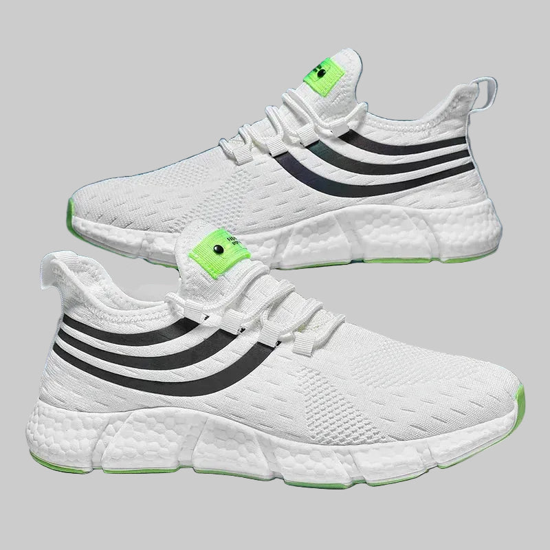 men's lightweight walking sneakers white 