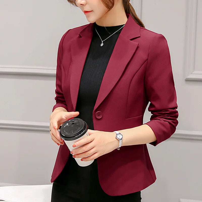Chic Women's Blazer Pocket Jacket - A Must-Have Staple - CasualFlowshop