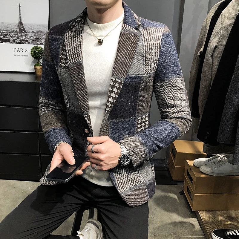 Premium Men's Stitched Jacket – Style & Comfort Combined - CasualFlowshop