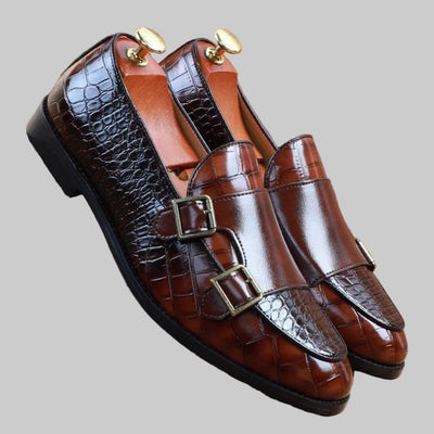 Luxury Crocodile Pattern Loafers for Men