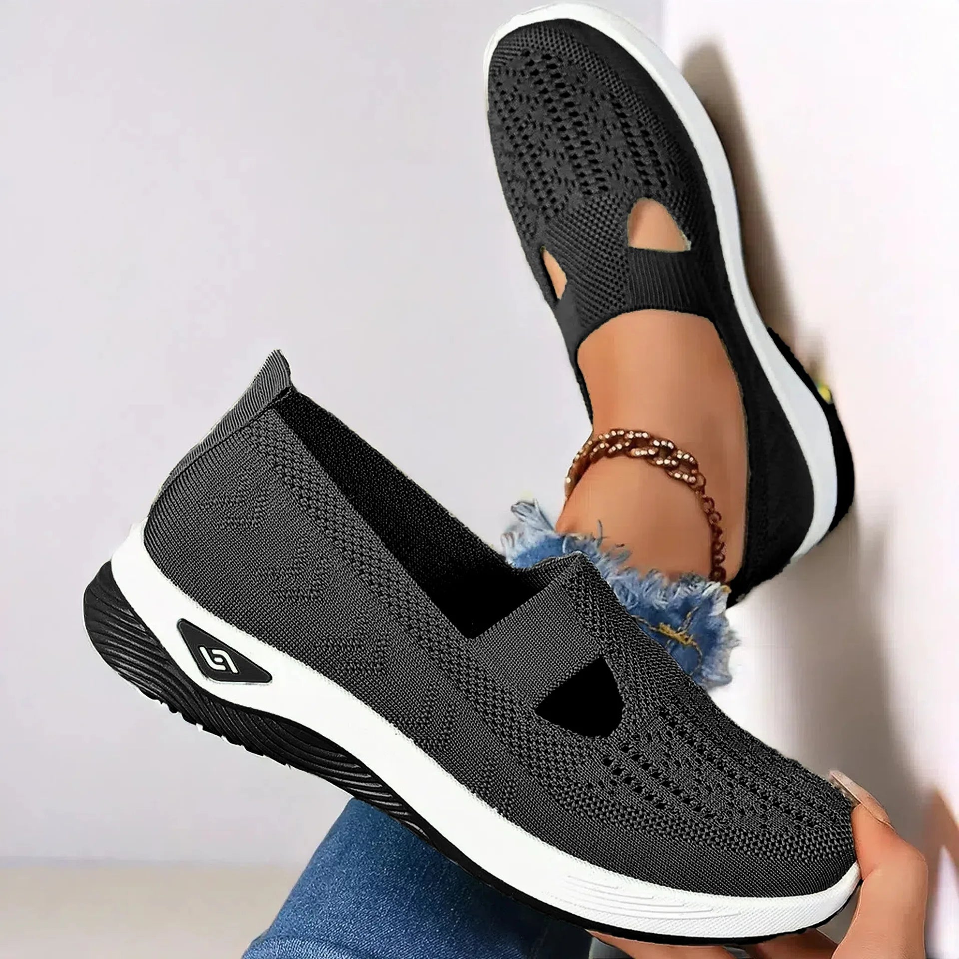 Women's Casual Walking Shoes – Breathable Slip - On Comfort Sneakers - CasualFlowshop