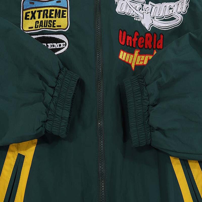 Loose Casual Stand Collar Motorcycle Style Jacket For Men - CasualFlowshop