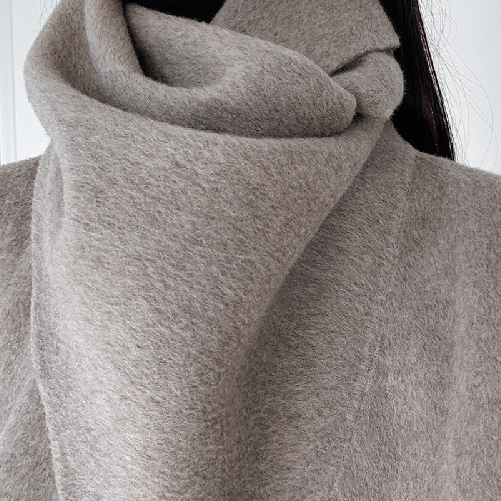 Women’s Reversible Wool Coat – Elegant & Versatile Winter Style - CasualFlowshop