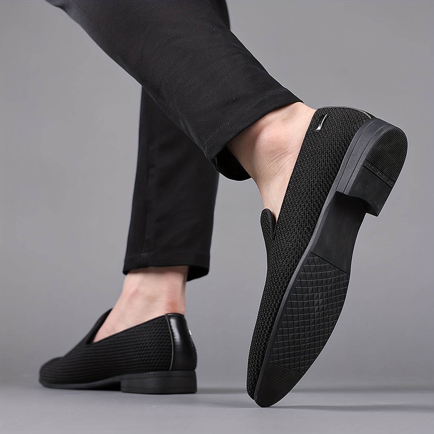 A pair of minimalist flat loafers shoes in a sleek design, perfect for any occasion - CasualFlowshop