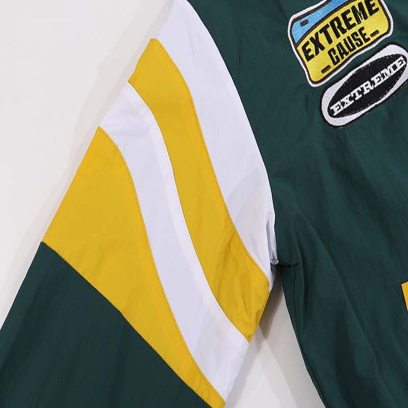 Loose Casual Stand Collar Motorcycle Style Jacket For Men - CasualFlowshop