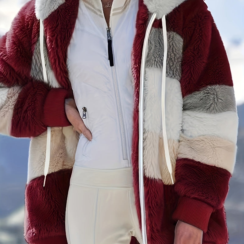 Cozy Hooded Coat with Drawstring - Stay Stylish in Any Season - CasualFlowshop