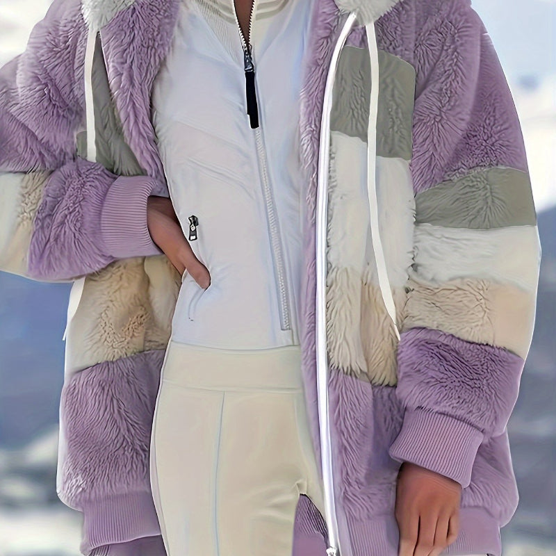 Cozy Hooded Coat with Drawstring - Stay Stylish in Any Season - CasualFlowshop