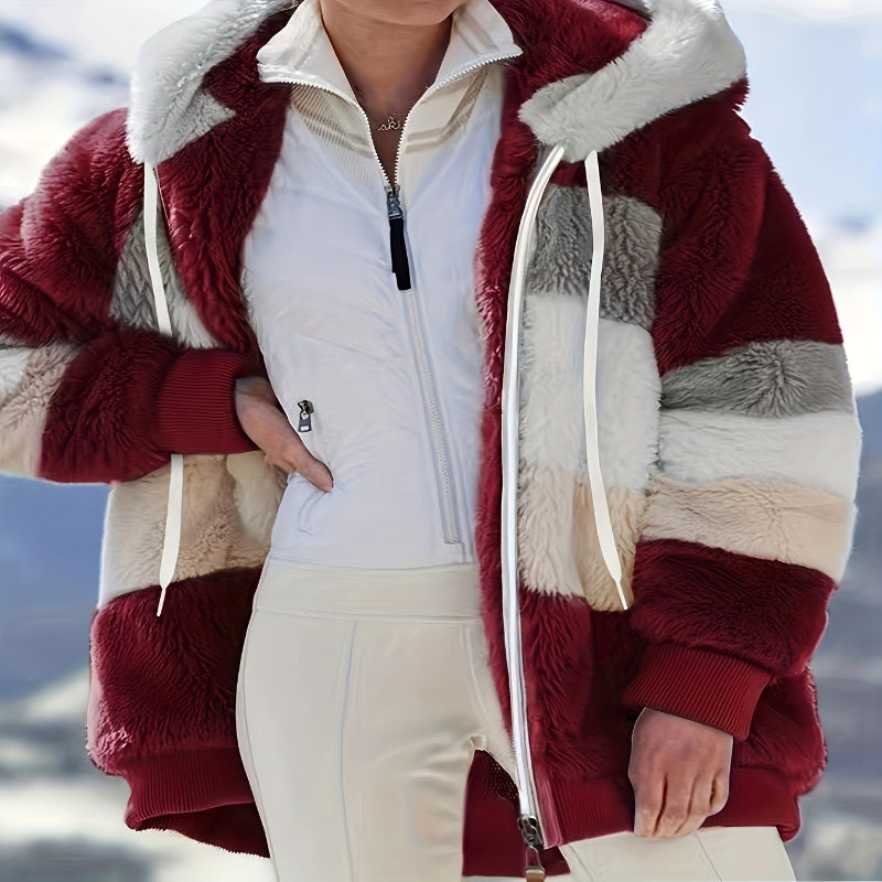 Cozy Hooded Coat with Drawstring - Stay Stylish in Any Season - CasualFlowshop