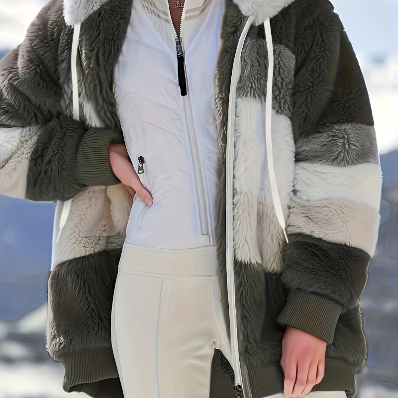 Cozy Hooded Coat with Drawstring - Stay Stylish in Any Season - CasualFlowshop